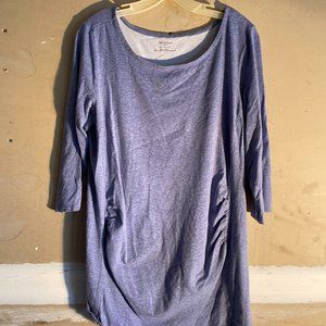 Motherhood Maternity Blue long sleeve Shirt Sz XL